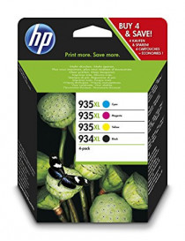 HP 934XL + 935XL MULTIPACK ORIGINAL 4 CARTUCHOS X4E14AE