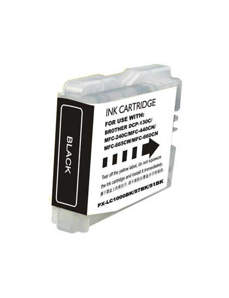 BROTHER LC1000XL/LC970XL NEGRO CARTUCHO DE TINTA GENERICO LC-1000BK/LC-970BK