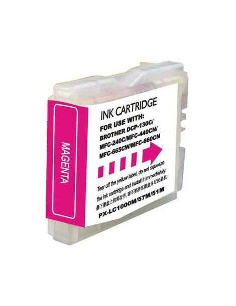 BROTHER LC1000XL/LC970XL MAGENTA CARTUCHO DE TINTA GENERICO LC-1000M/LC-970M