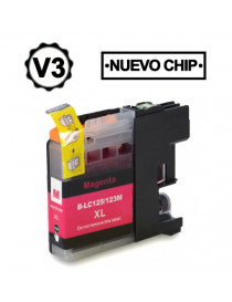 BROTHER LC121XL/LC123XL V3 MAGENTA CARTUCHO DE TINTA GENERICO LC121M/LC123M