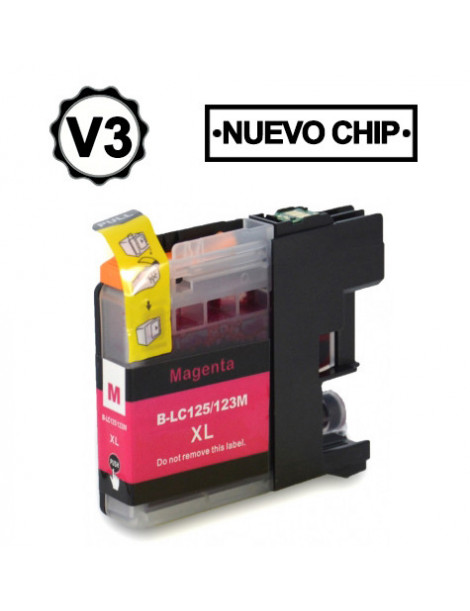 BROTHER LC121XL/LC123XL V3 MAGENTA CARTUCHO DE TINTA GENERICO LC121M/LC123M