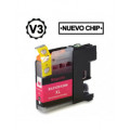 BROTHER LC121XL/LC123XL V3 MAGENTA CARTUCHO DE TINTA GENERICO LC121M/LC123M