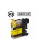 BROTHER LC121XL/LC123XL V3 AMARILLO CARTUCHO DE TINTA GENERICO LC121Y/LC123Y