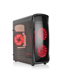 L-Link KAZUMI Caja ATX Led Rojo USB 3.0 con Ventana