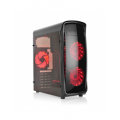 L-Link KAZUMI Caja ATX Led Rojo USB 3.0 con Ventana